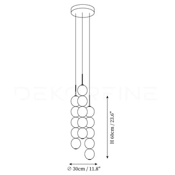 Abacus Pendant Light — Dimension drawings 2