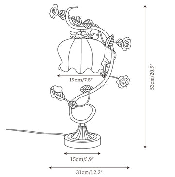 Lampe de Table Aeyee — Plans de dimensions 1