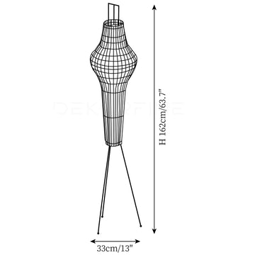 Washi Paper Floor Lamp — Dimension drawings 2