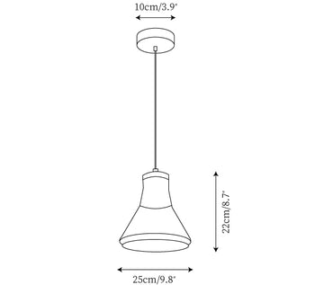 Alain Pendant Lamp — Dimension drawings 1