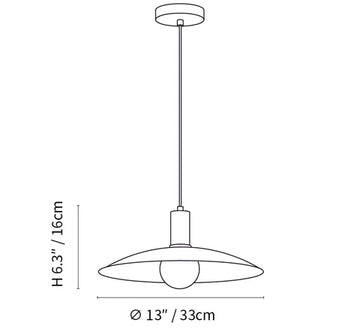 Aplomb Pendant Light — Dimension drawings 1