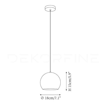 Aries Pendant Light — Dimension drawings 1