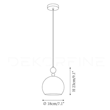 Aries Pendant Light — Dimension drawings 2
