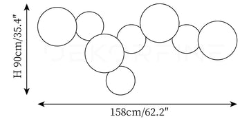 Art Fluorescent Wall Lamp — Dimension drawings 10