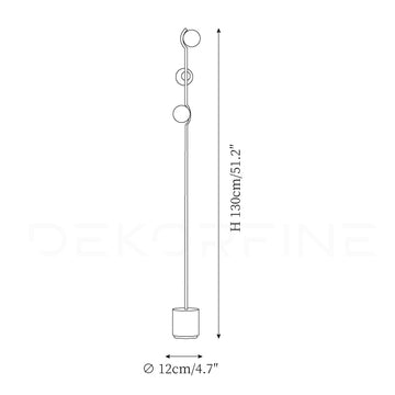 Baer Vloerlamp — Dimensioentekeningen 1