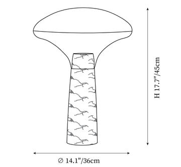 Bella Floor Lamp — Plans de dimensions 1