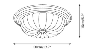 Belmont Plafondlamp — Dimensioentekeningen 1