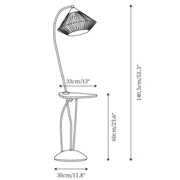 Bertil Floor Lamp — Dimension drawings 1