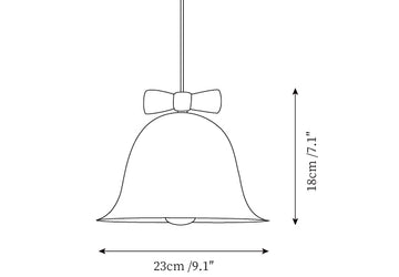 Bow Bell Pendelleuchte — Maßzeichnungen 1