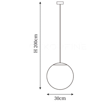 Brass Architectural Pendant Light — Dimension drawings 6