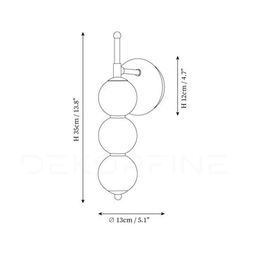 Candied Wall Lamp — Dimension drawings 1