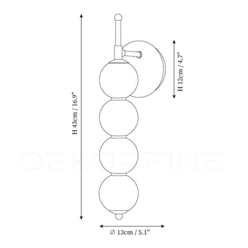 Candied Wall Lamp — Dimension drawings 2