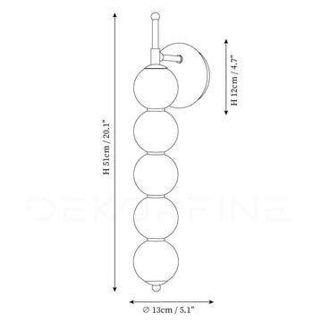 Candied Wall Lamp — Dimension drawings 3