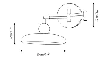 Carins Wall Lamp — Dimension drawings 1
