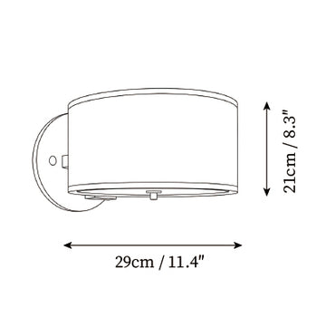 Cavendish Wall Sconce — Dimension drawings 1