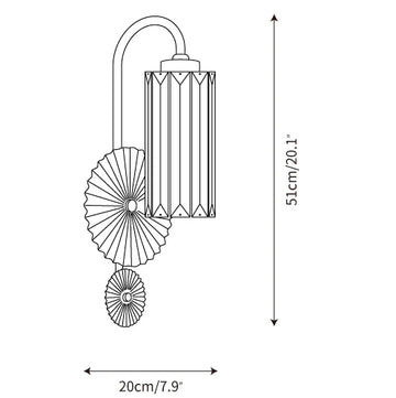 Maria Wall Lamp — Dimension drawings 1