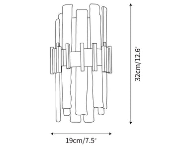 Ciro wandlamp — Dimensioentekeningen 1