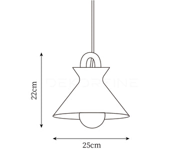 Coil Pendant Lamp — Dimension drawings 2