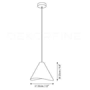 Lampadaire Conica — Plans de dimensions 1
