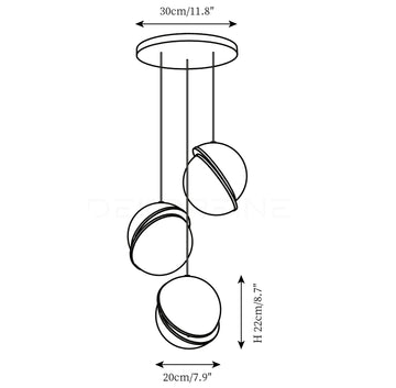 Suspension Crescent — Plans de dimensions 2