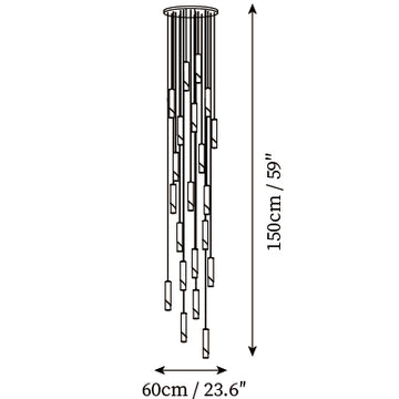 Cylinder Pendant Lamp — Dimension drawings 8