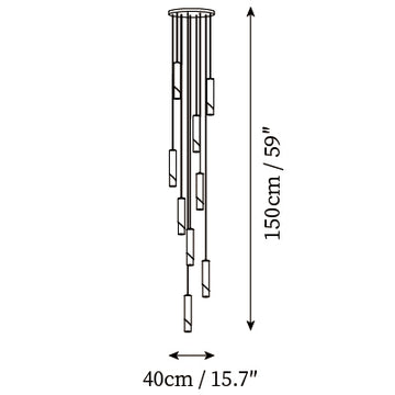 Cylinder Pendant Lamp — Dimension drawings 4