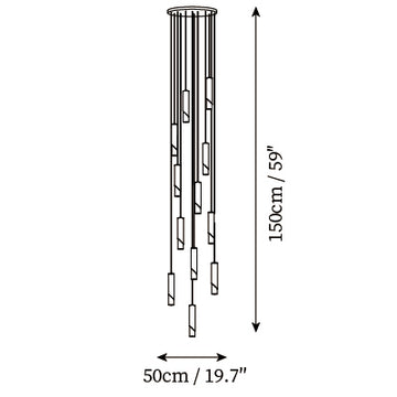 Cylinder Pendant Lamp — Dimension drawings 5