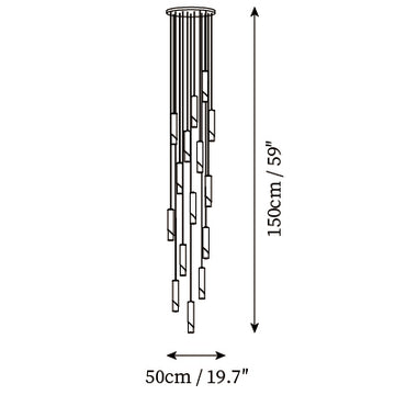 Cylinder Pendant Lamp — Dimension drawings 6
