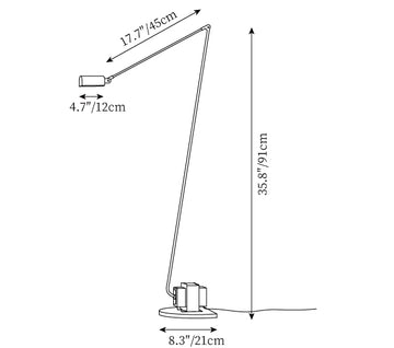 Zalena Floor Lamp — Dimension drawings 1