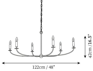 Lustre Bougie Emaani — Plans de dimensions 1