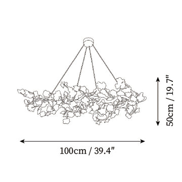 Palwa Chandelier — Disegni dimensionali 1