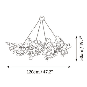 Palwa Chandelier — Disegni dimensionali 2