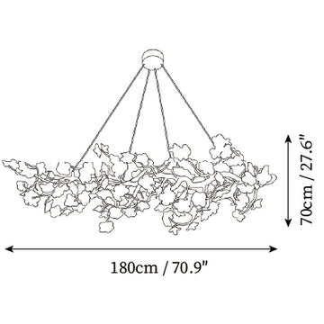 Palwa Chandelier — Disegni dimensionali 4