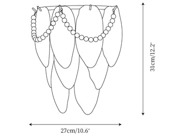 Feather Pearl Wall Lamp — Dimension drawings 1