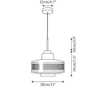 Filigrana Hanglamp — Dimensioentekeningen 1