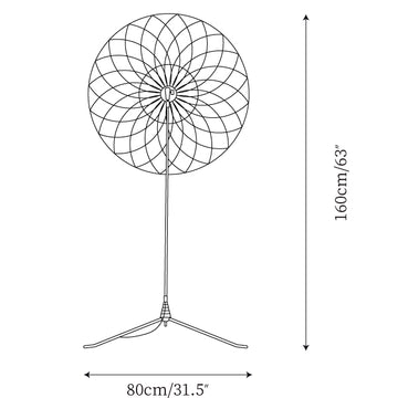 Filigree Floor Lamp — Dimension drawings 1