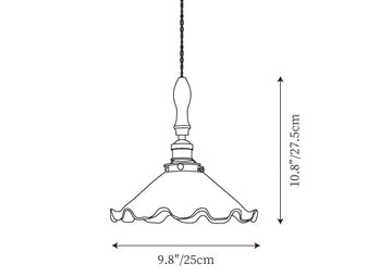 Flower Petals Pendant Lamp — Dimension drawings 1