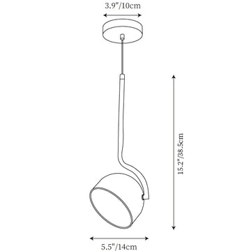 Furoku Pendant Lamp — Dimension drawings 1