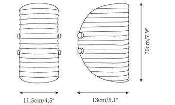 Gatsby Wall Lamp — Dimension drawings 1