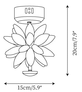 Glam Flower Ceiling Lamp — Dimension drawings 1