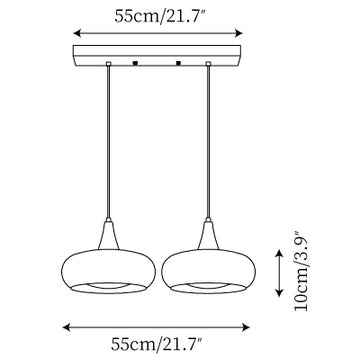 Hailie Hanglamp — Dimensioentekeningen 2