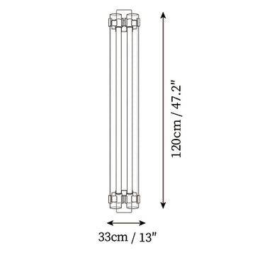 Helix Glass Wall Sconce — Dimension drawings 1