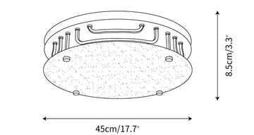 Plafonnier Holland — Plans de dimensions 1