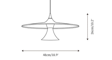 Lampe Suspendue Ipho — Plans de dimensions 1