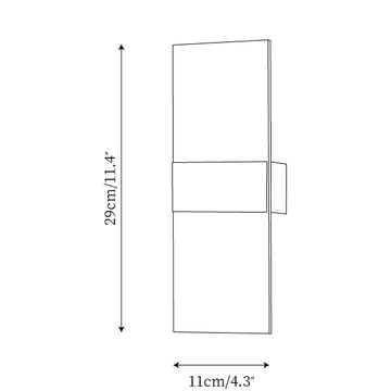Applique Murale Jenks — Plans de dimensions 1