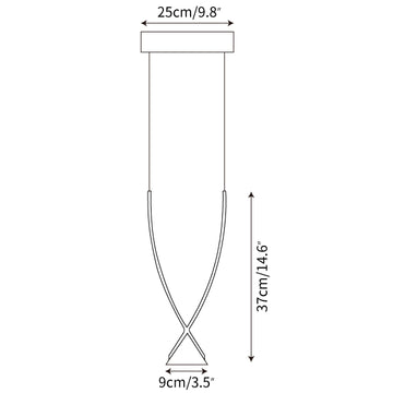 Jewel Multi Pendant Lamp — Dimension drawings 1