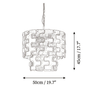 Jigsaw Glaskronleuchter — Maßzeichnungen 1