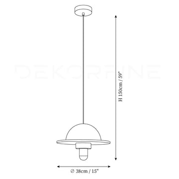 Jutta Pendant Lamp — Dimension drawings 1