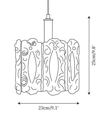 Lampadaire Suspendu Kalmar — Plans de dimensions 1