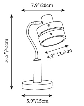 Karry Table Lamp — Dimension drawings 1